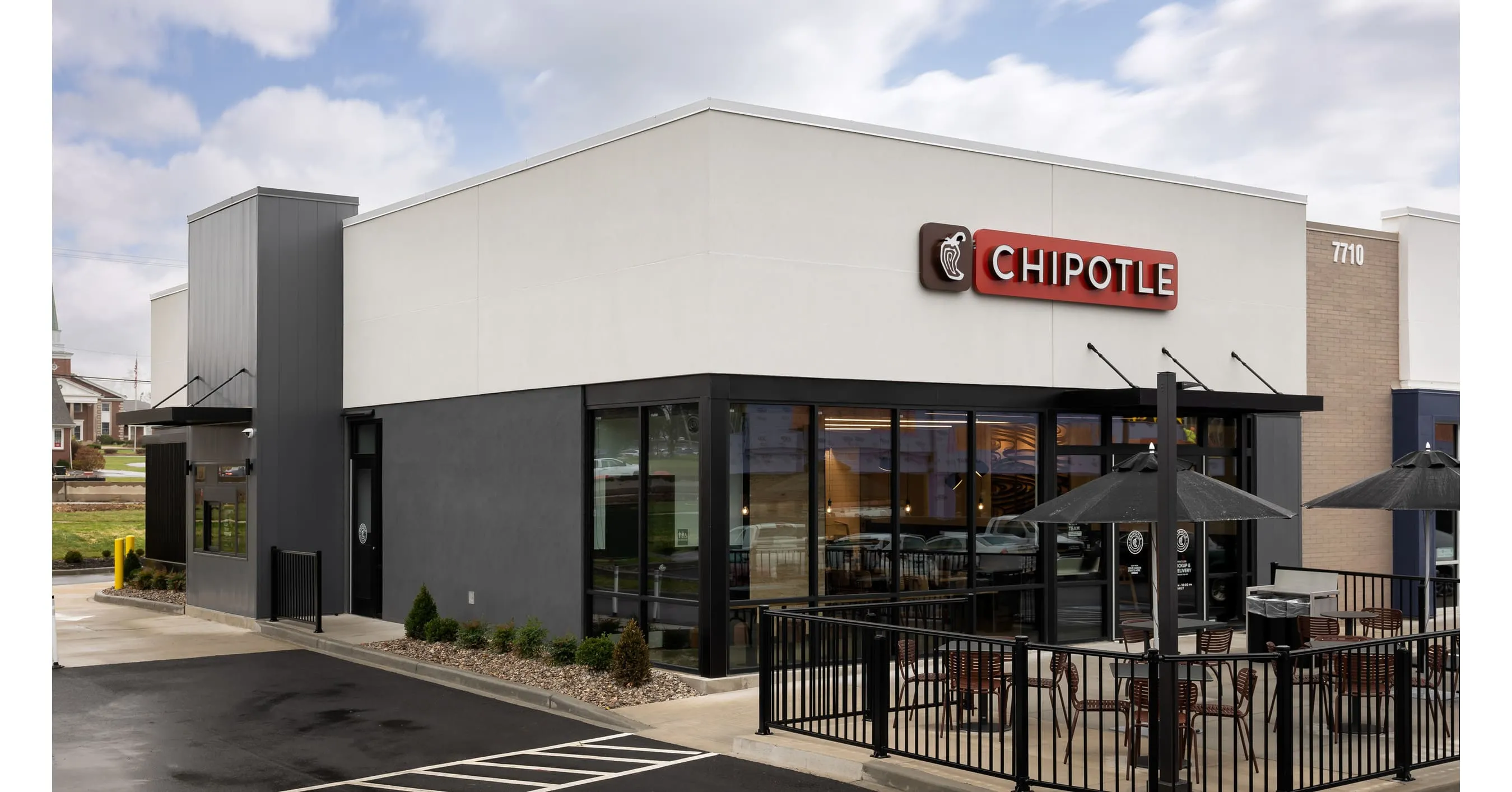 Chipotle restaurant exterior on W Gate City Blvd in Greensboro NC